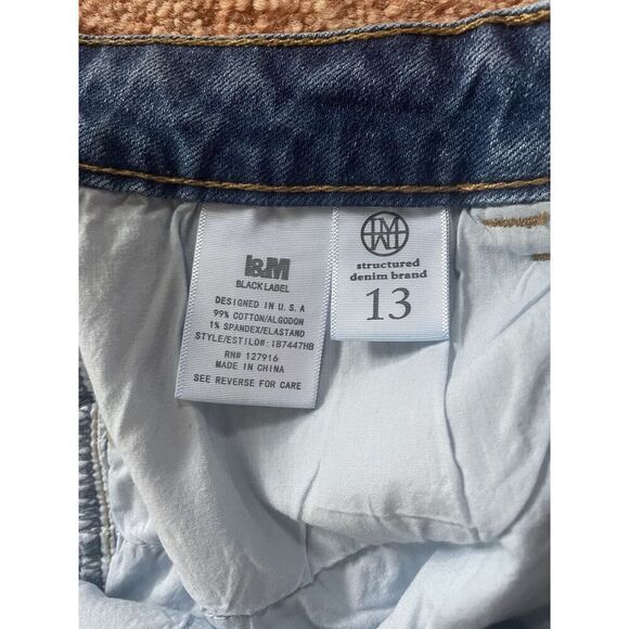 L&M Black Label Jeans Women’s Size 13 Bootcut High Rise Stretch Cowlgirl Biker - Picture 4 of 9